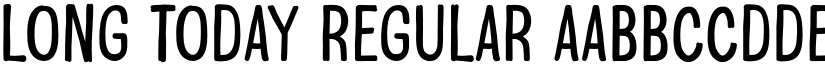Long Today Regular font