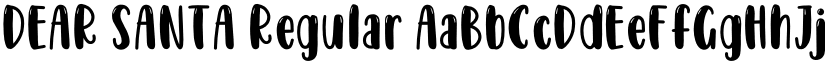 DEAR SANTA Regular font