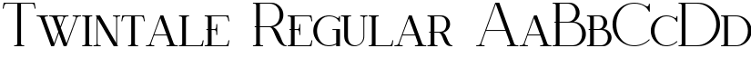Twintale Regular font