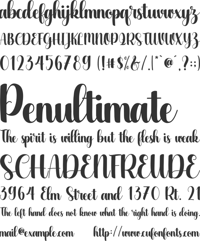 milktea font preview