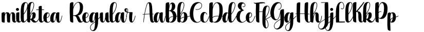 milktea Regular font