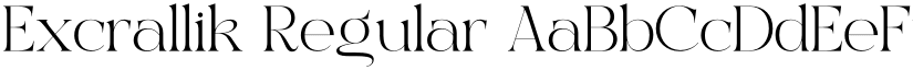 Excrallik Regular font