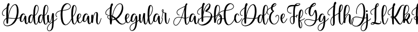 Daddy Clean Regular font