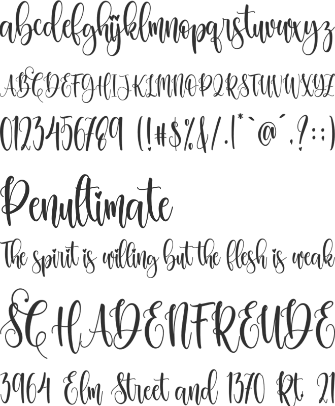 ChristmasDay font preview