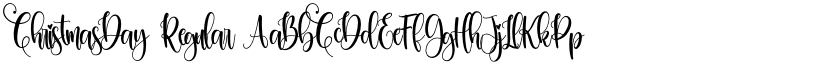 ChristmasDay Regular font