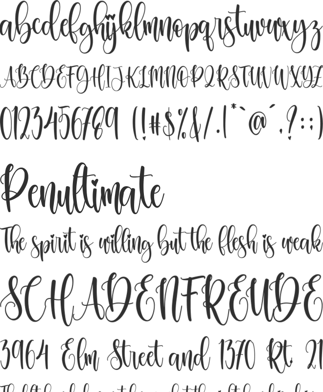 Christmas Bright font preview