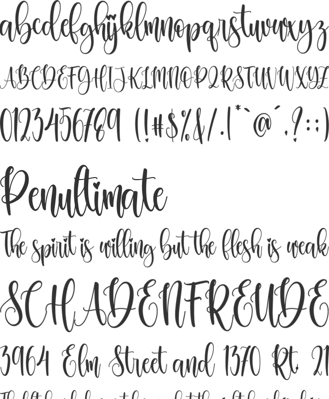 Christmas Bright font preview
