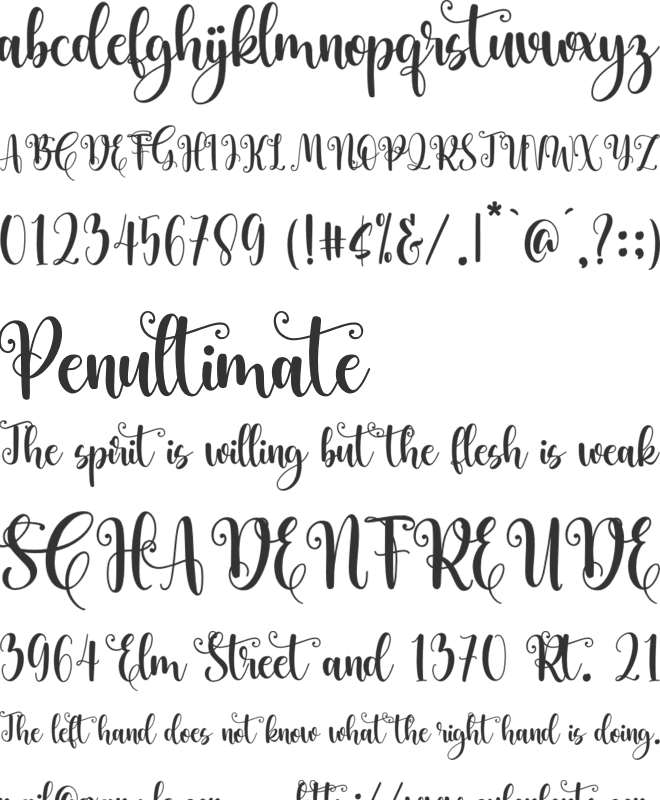 Christmas Gift font preview