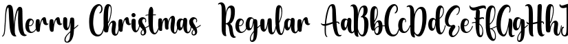 Merry Christmas Regular font