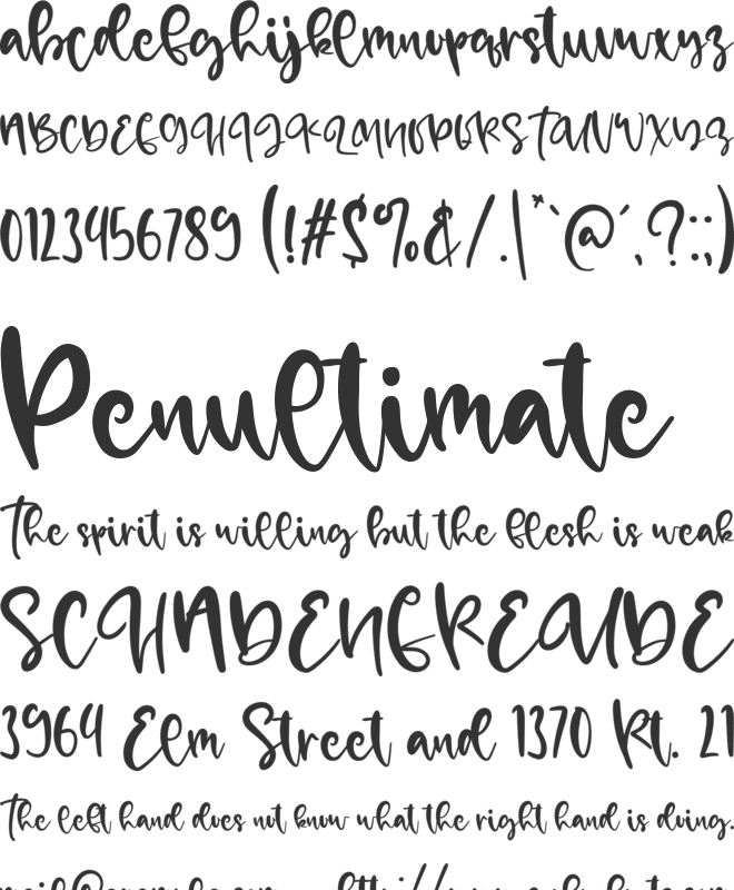 Masista Personal Use Only font preview