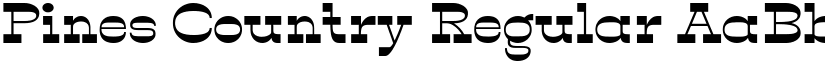 Pines Country Regular font