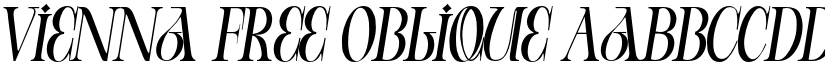 Vienna Free Oblique font