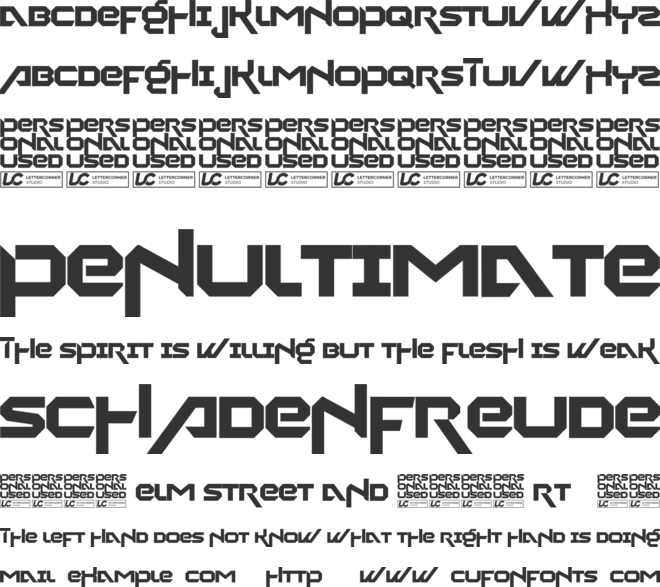 Valeska font preview