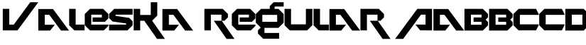 Valeska Regular font