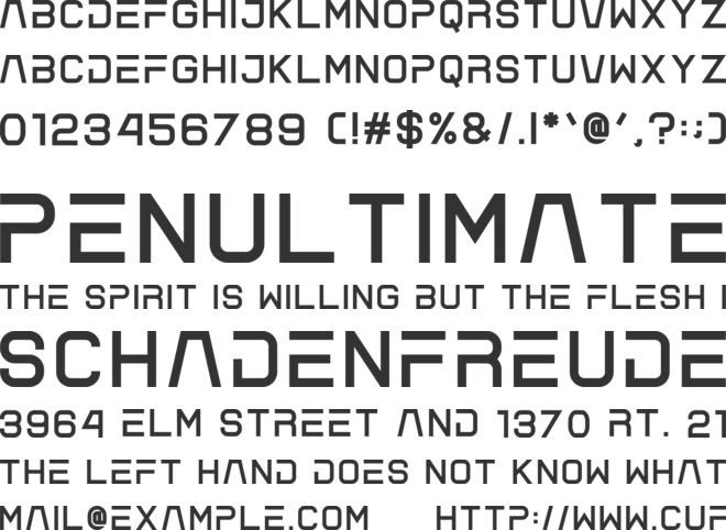 Besport font preview
