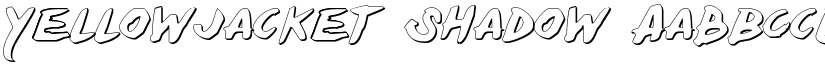 Yellowjacket Shadow font