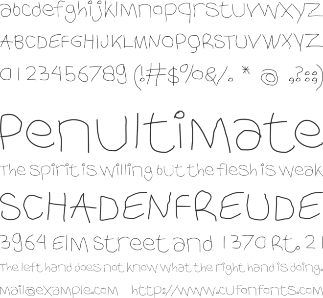 FF Comma font preview