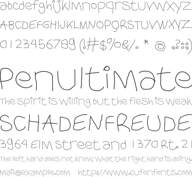 FF Comma Trial font preview