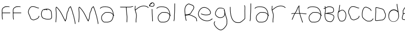FF Comma Trial Regular font