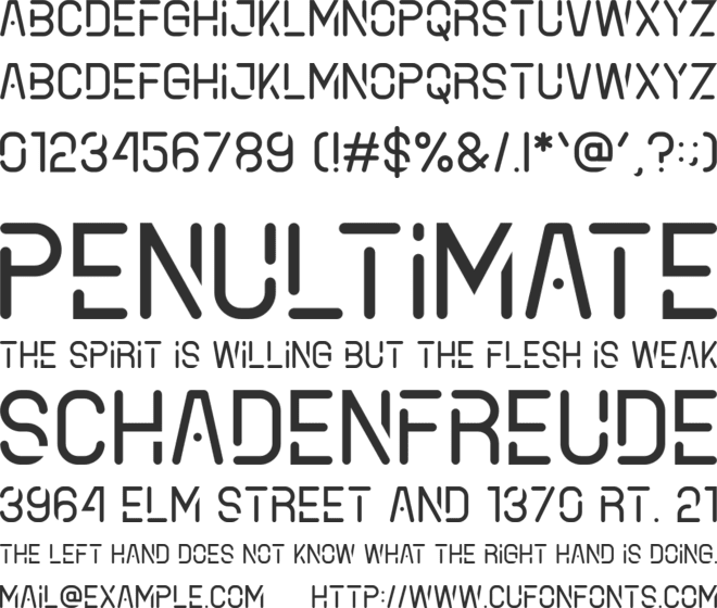 Beiamox font preview
