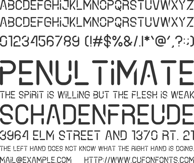 Beiamox font preview