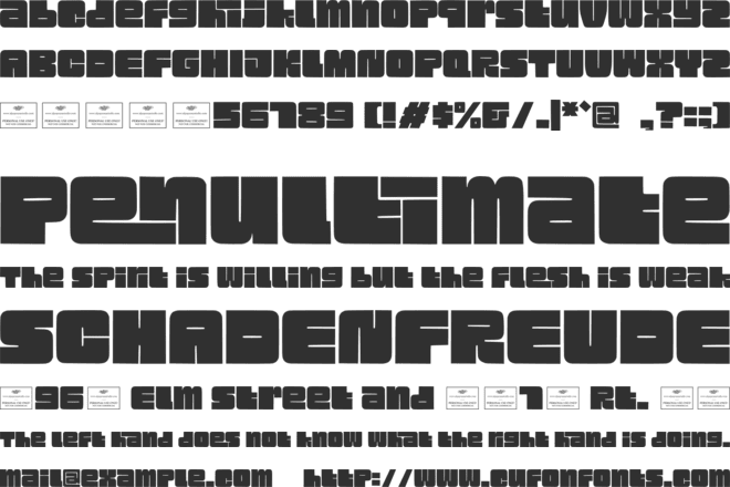 Mirage  Free font preview
