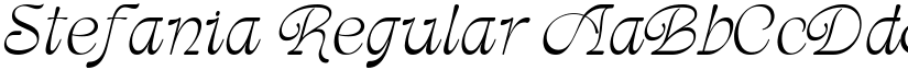 Stefania Regular font