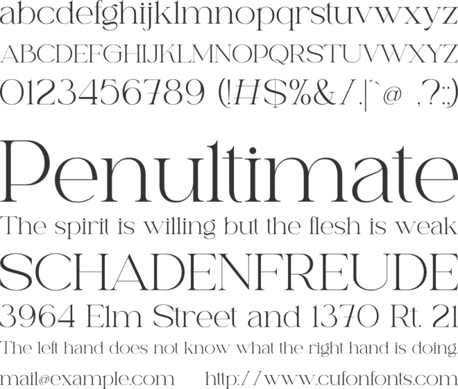 Paris Forbel font preview