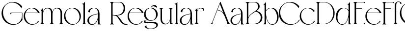 Gemola Regular font