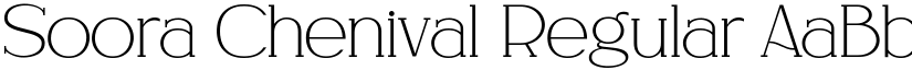 Soora Chenival Regular font