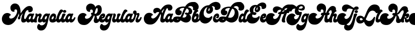 Mangolia Regular font