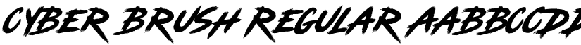 Cyber Brush Regular font
