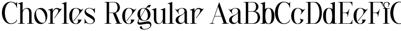 Chorles Regular font
