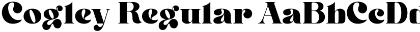 Cogley Regular font