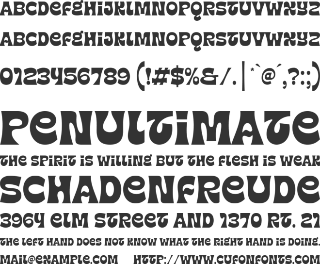 Stero Mont font preview