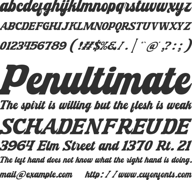 Machton font preview