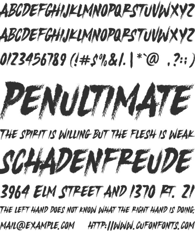 Night Driver font preview