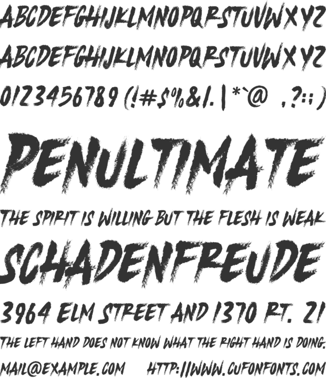 Night Driver font preview