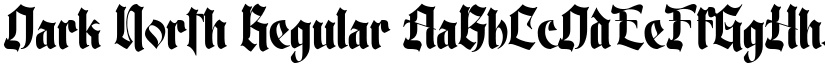 Dark North font download