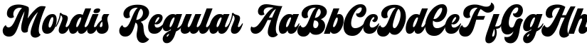 Mordis Regular font