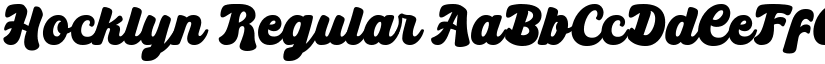 Hocklyn Regular font