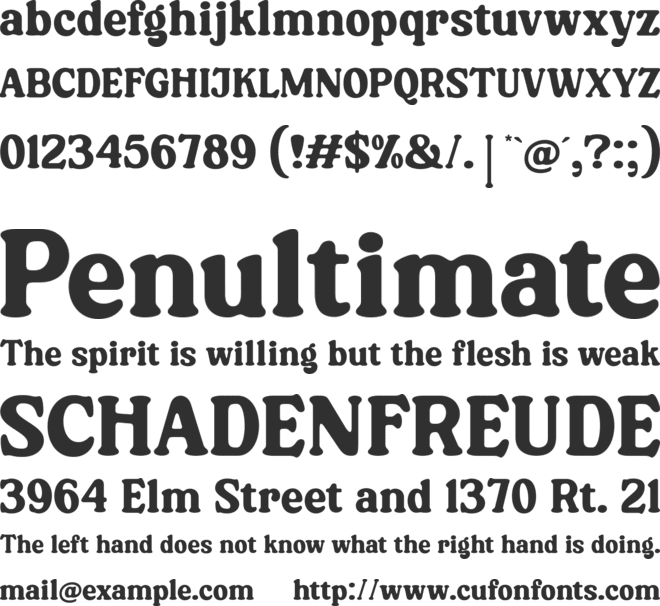 Magules font preview