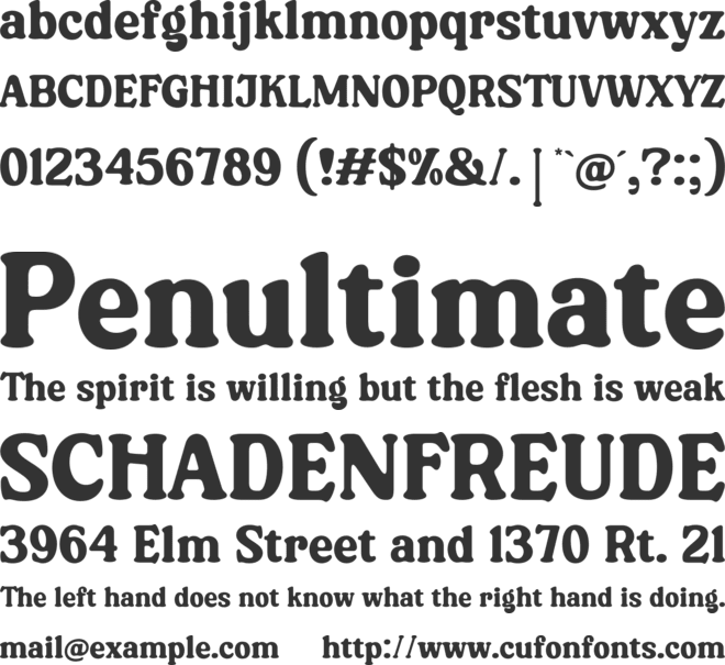 Magules font preview