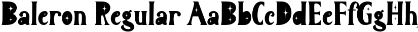 Baleron Regular font