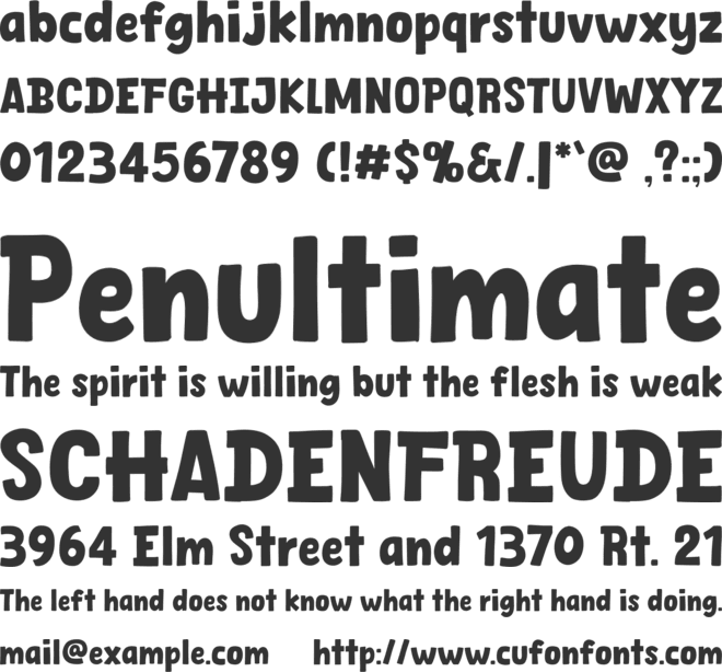 Cat Comic font preview