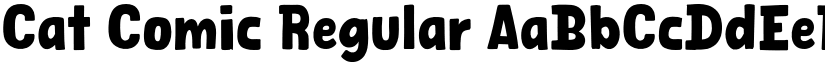 Cat Comic Regular font