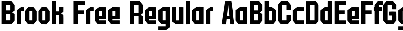 Brook Free Regular font