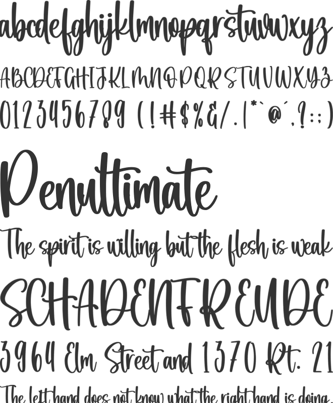 Hello Christmas font preview