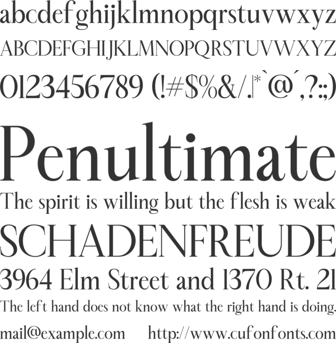 Sheftira font preview