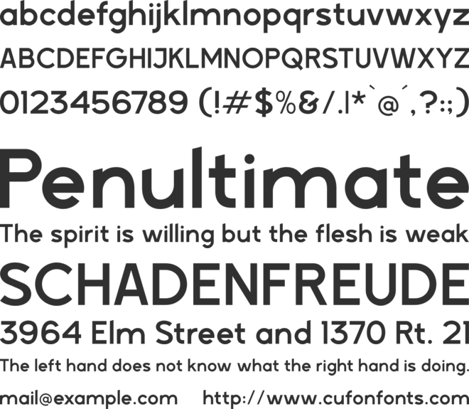 Requiner font preview